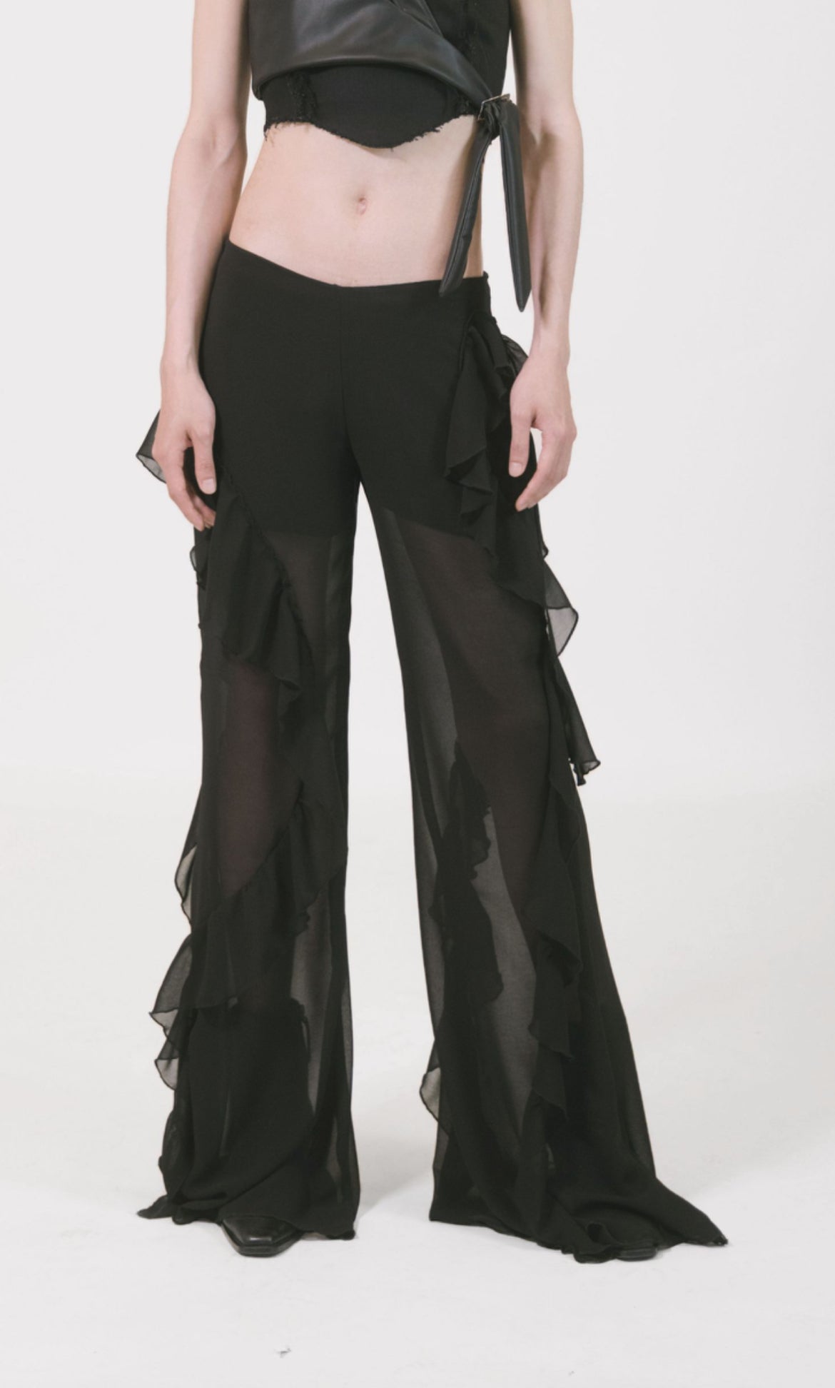 PANTALONI CHIFFON FLUIRE