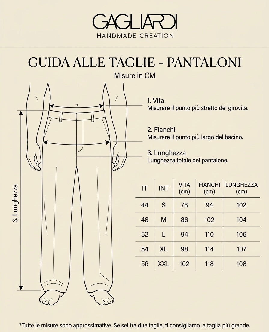 AIDAN- pantalone 100% cotone